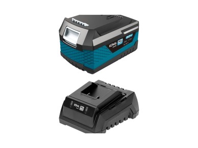 Li-ion battery pack 20 v 4.0 ah (08771) + charger 20 v 60 w (08772)