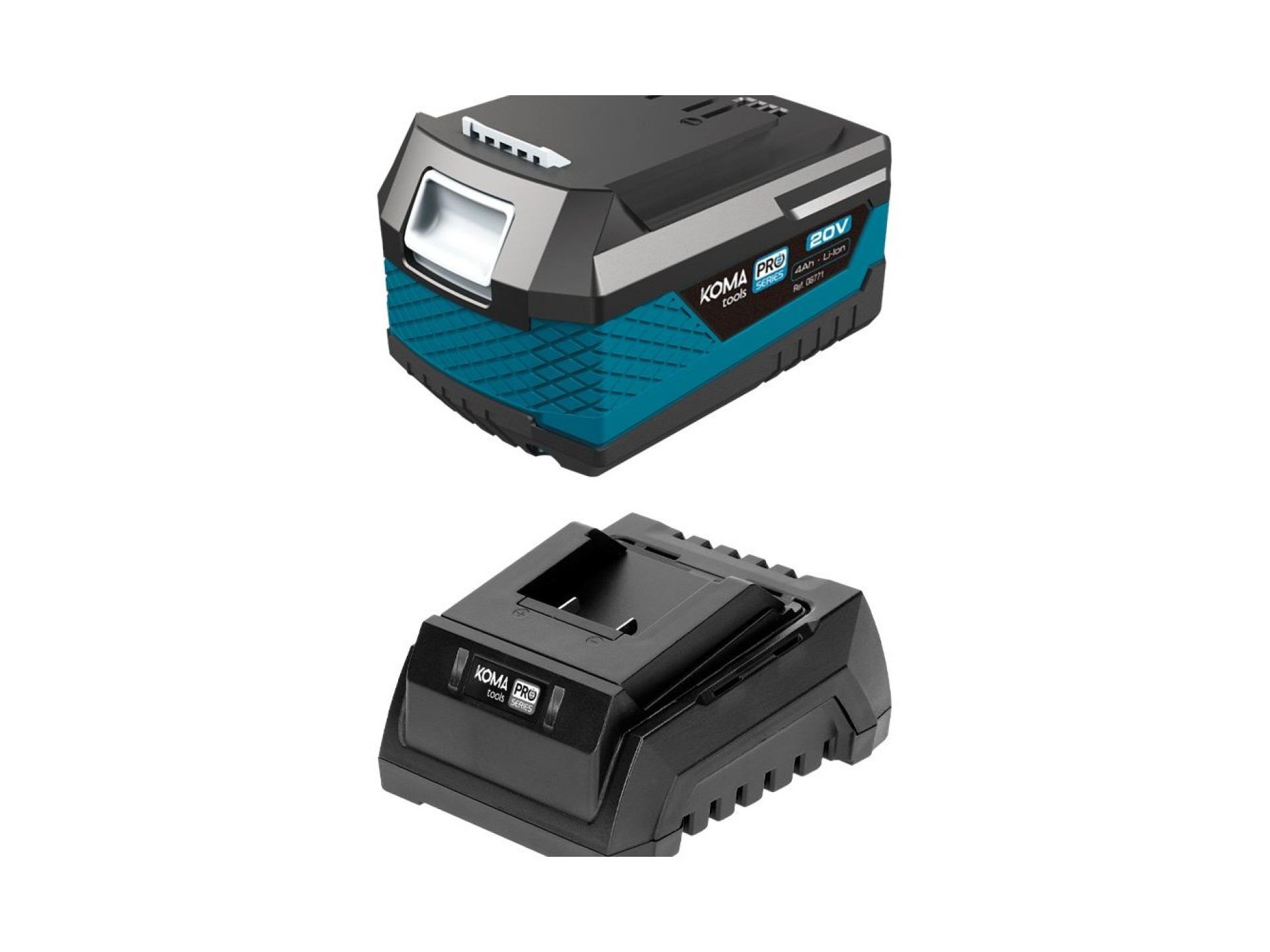 Li-ion battery pack 20 v 4.0 ah (08771) + charger 20 v 60 w (08772)