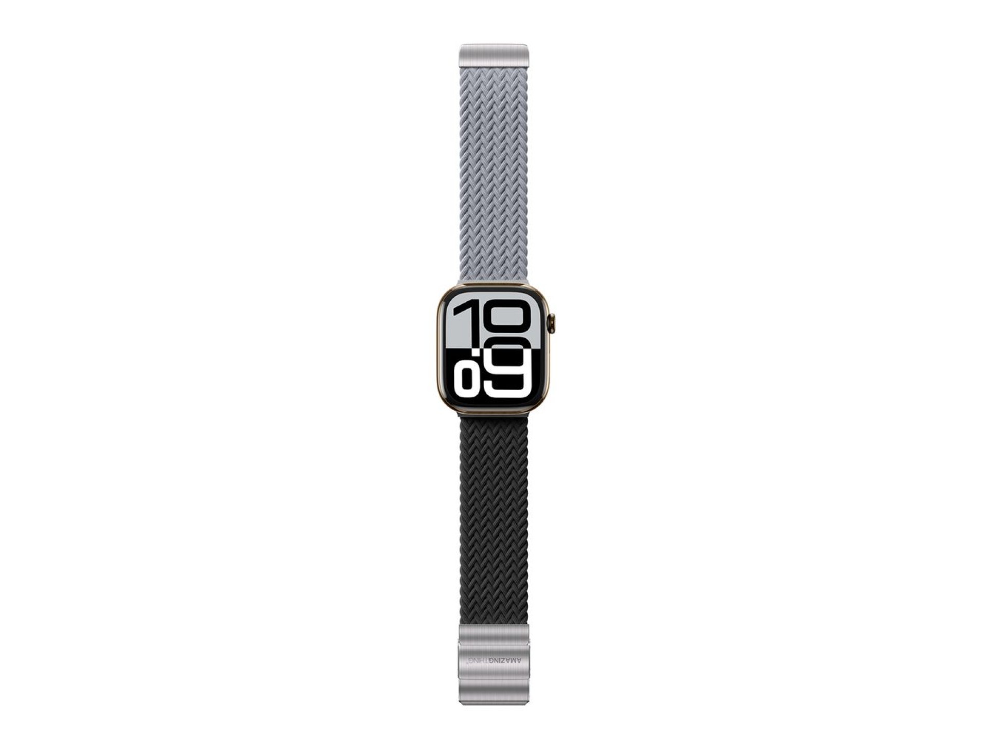 Juego de 2 correas AmazingThing Blend para Apple Watch de 45/46/49 mm - Gris-Negro/Gris