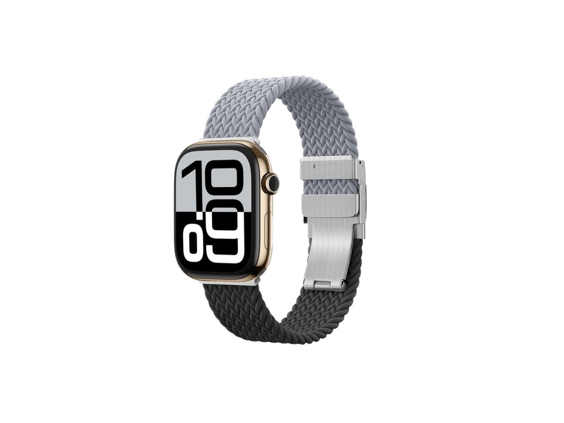 Juego de 2 correas AmazingThing Blend para Apple Watch de 45/46/49 mm - Gris-Negro/Gris