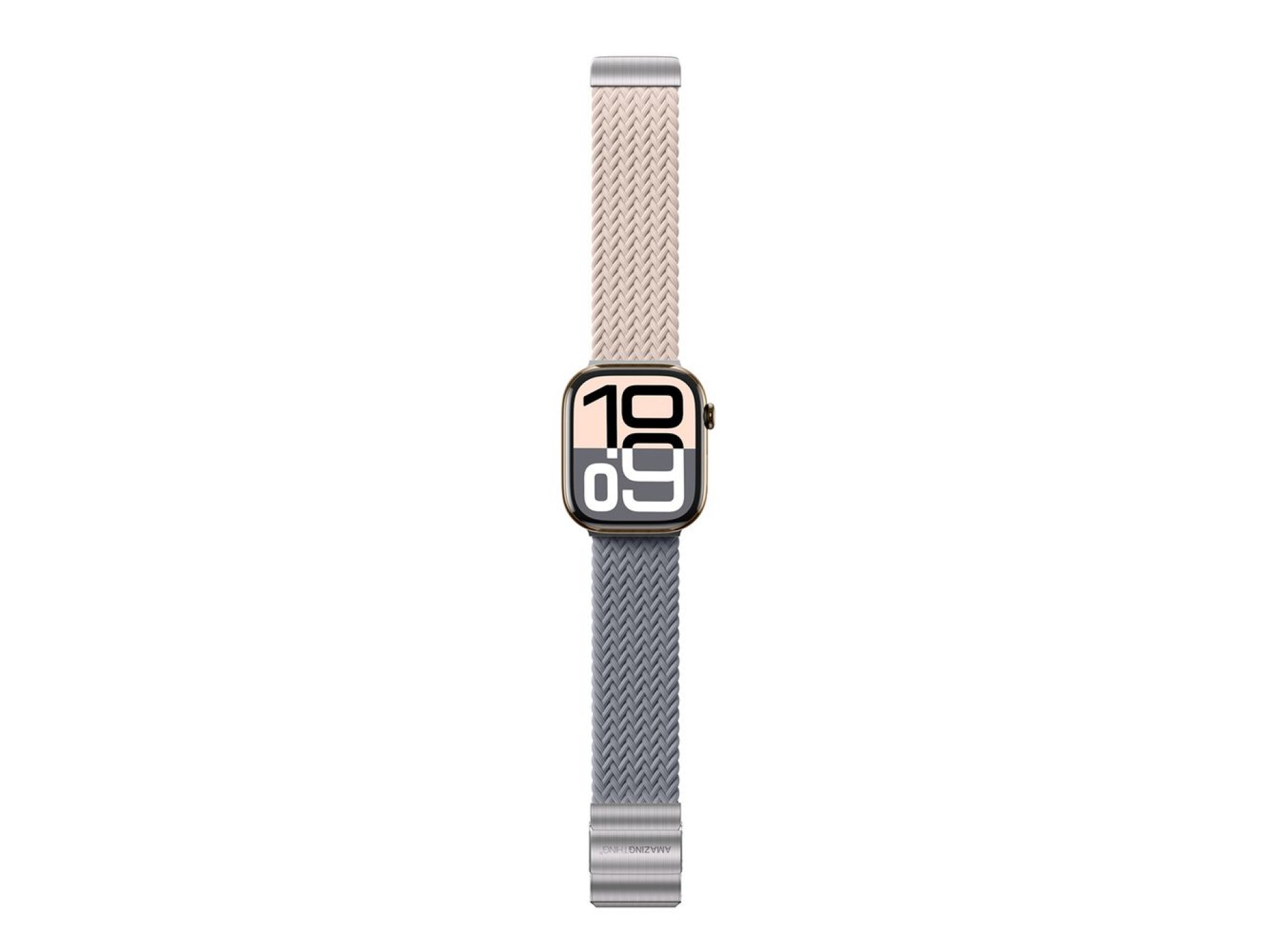 Conjunto de 2 pulseiras AmazingThing Blend para Apple Watch 45/46/49mm - Rosa-Cinza/Rosa