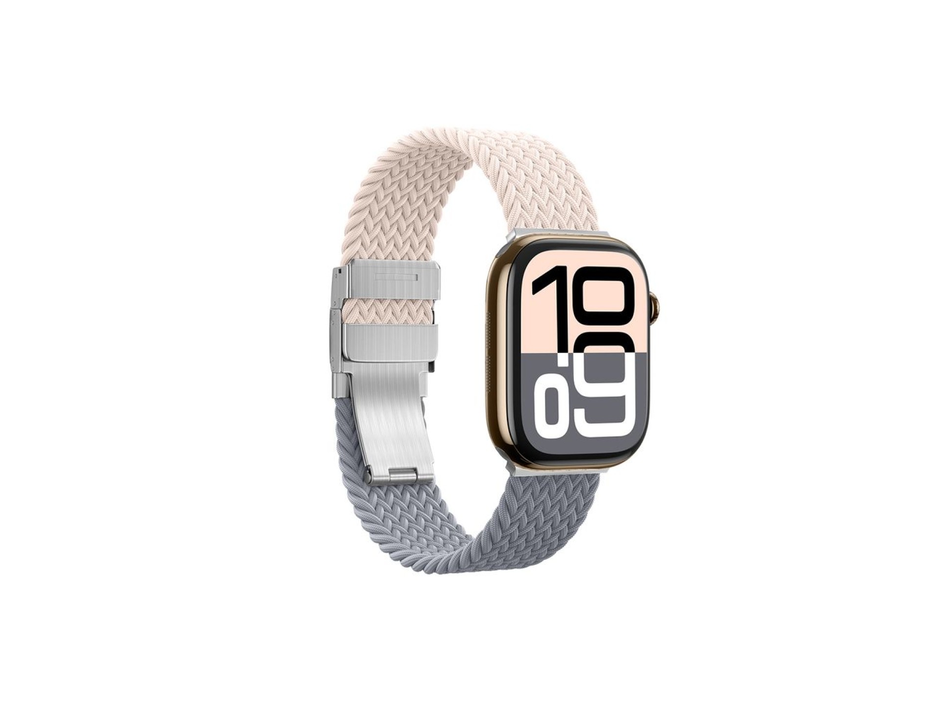 Conjunto de 2 pulseiras AmazingThing Blend para Apple Watch 45/46/49mm - Rosa-Cinza/Rosa