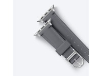 Correa de cuero AmazingThing Class Band para Apple Watch de 45/46/49 mm - Gris Correa de cuero AmazingThing Class Band para Apple Watch de 45/46/49 mm - Gris