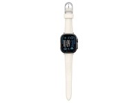 Pulseira de couro AmazingThing Class Band para Apple Watch 45/46/49 mm - Bege Claro Pulseira de couro AmazingThing Class Band para Apple Watch 45/46/49 mm - Bege Claro