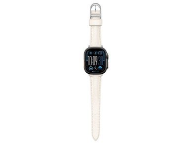 AmazingThing Class Band Leather Strap for Apple Watch 45 / 46 / 49 mm - Light Beige AmazingThing Class Band Leather Strap for Apple Watch 45 / 46 / 49 mm - Light Beige