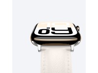 Pulseira de couro AmazingThing Class Band para Apple Watch 45/46/49 mm - Bege Claro Pulseira de couro AmazingThing Class Band para Apple Watch 45/46/49 mm - Bege Claro