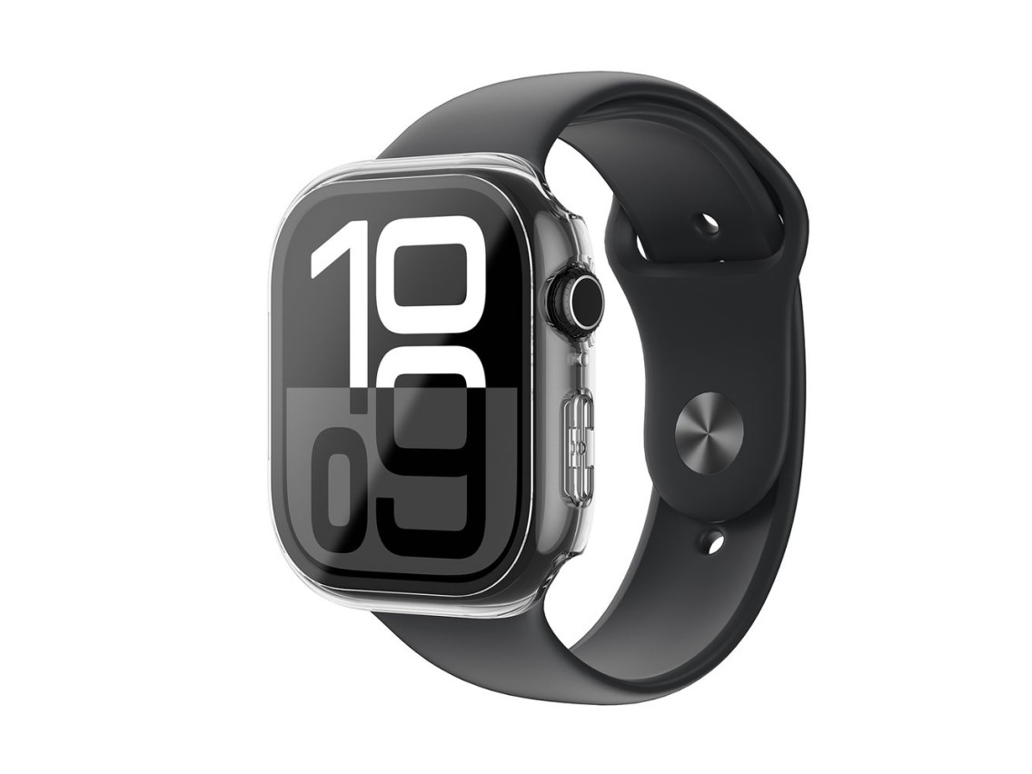 Capa de vidro AmazingThing Radix para Apple Watch 46mm - Transparente