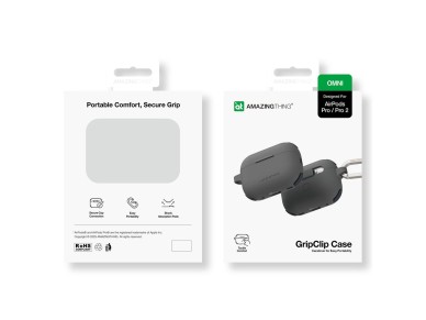 AmazingThing Omni Case for AirPods Pro 2 Silicone Case - Black AmazingThing Omni Case for AirPods Pro 2 Silicone Case - Black