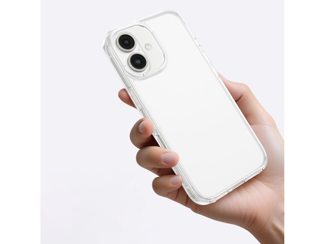 AmazingThing Minimal Case for iPhone 16 Plus Silicone Case - Transparent
