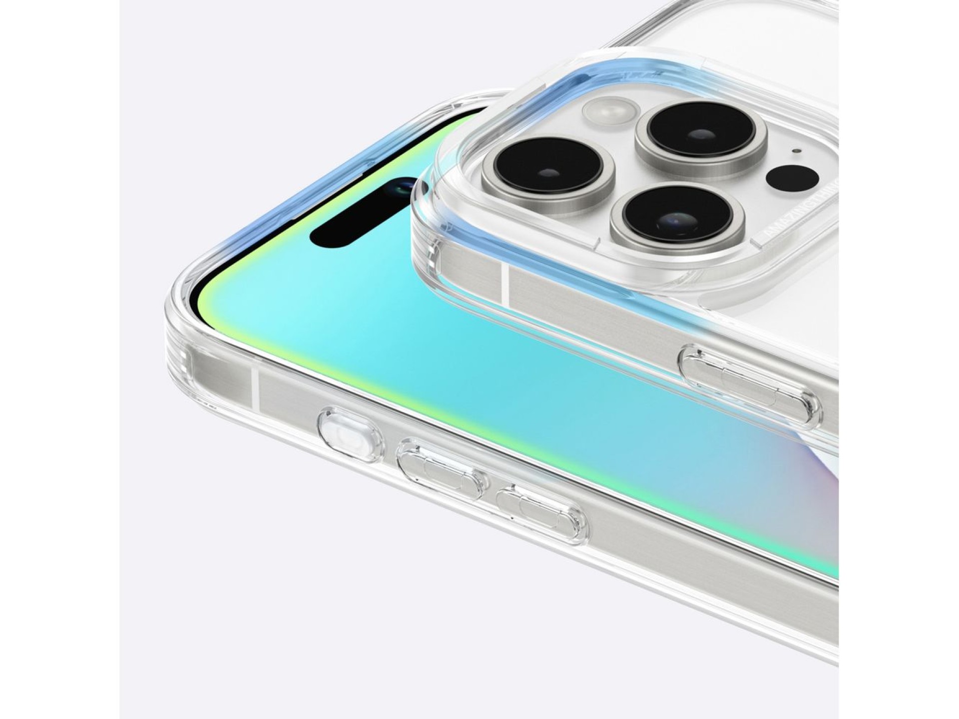 AmazingThing Minimal Mag Case with Magnetic Ring for iPhone 16 Pro Max - Transparent