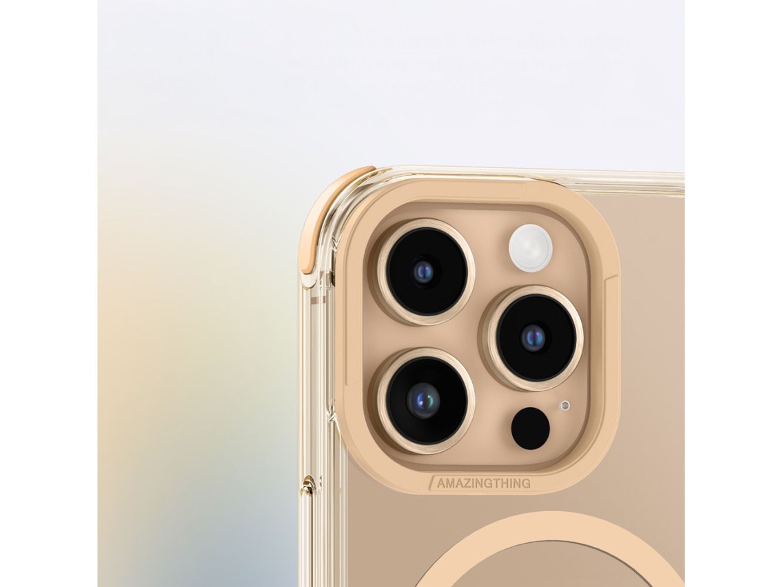 Capa AmazingThing Omni Mag para iPhone 16 Pro Max - Ouro Rosa