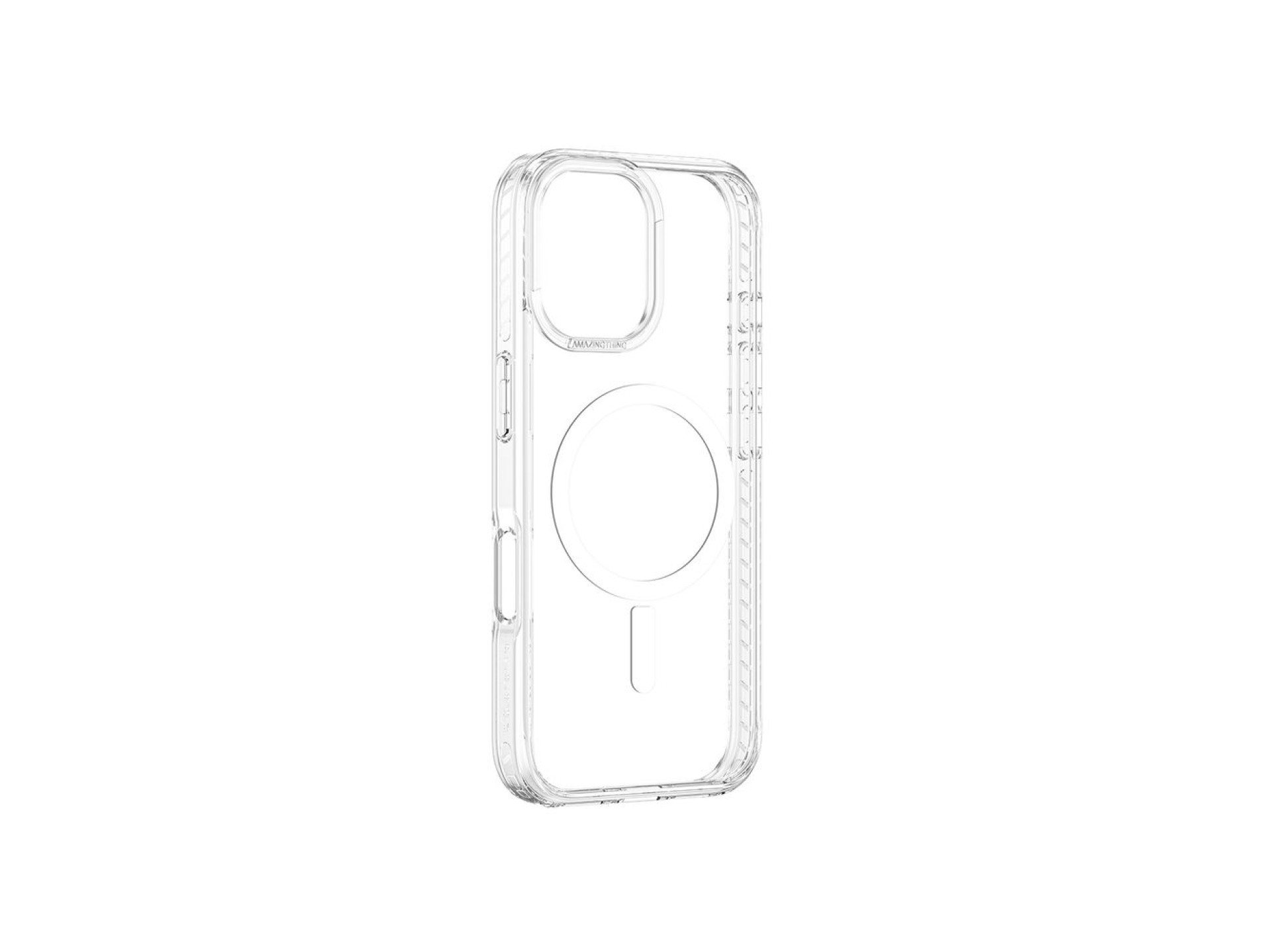 Funda AmazingThing Titan Pro Mag con anillo magnético para iPhone 16 - Transparente