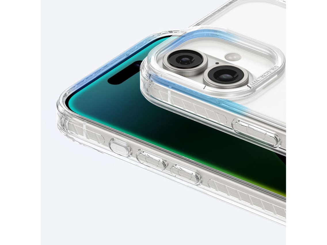 Funda AmazingThing Titan Pro Mag con anillo magnético para iPhone 16 - Transparente