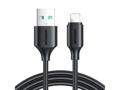 Cabo USB-A para Lightning Joyroom S-A9 3A de 1 m - preto Cabo USB-A para Lightning Joyroom S-A9 3A de 1 m - preto