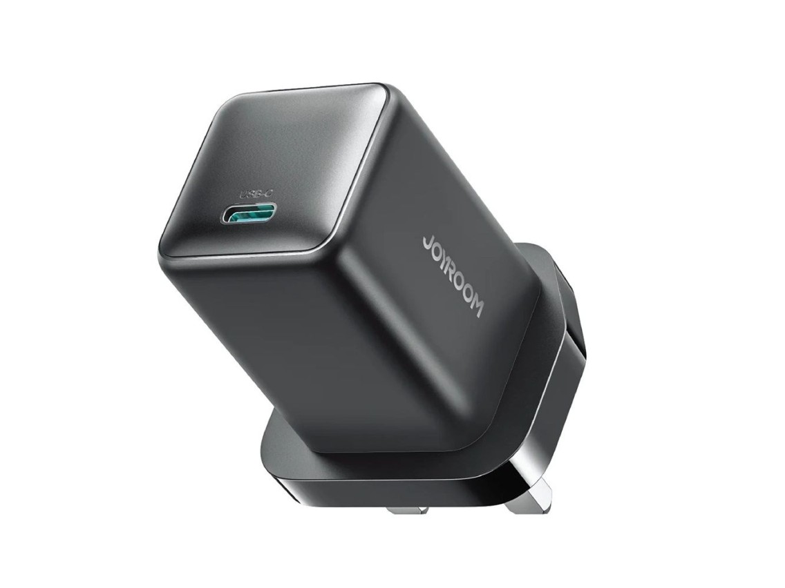 Carregador de parede Joyroom JR-TCG18 65W com 1 porta USB-C (plugue do Reino Unido) - Preto