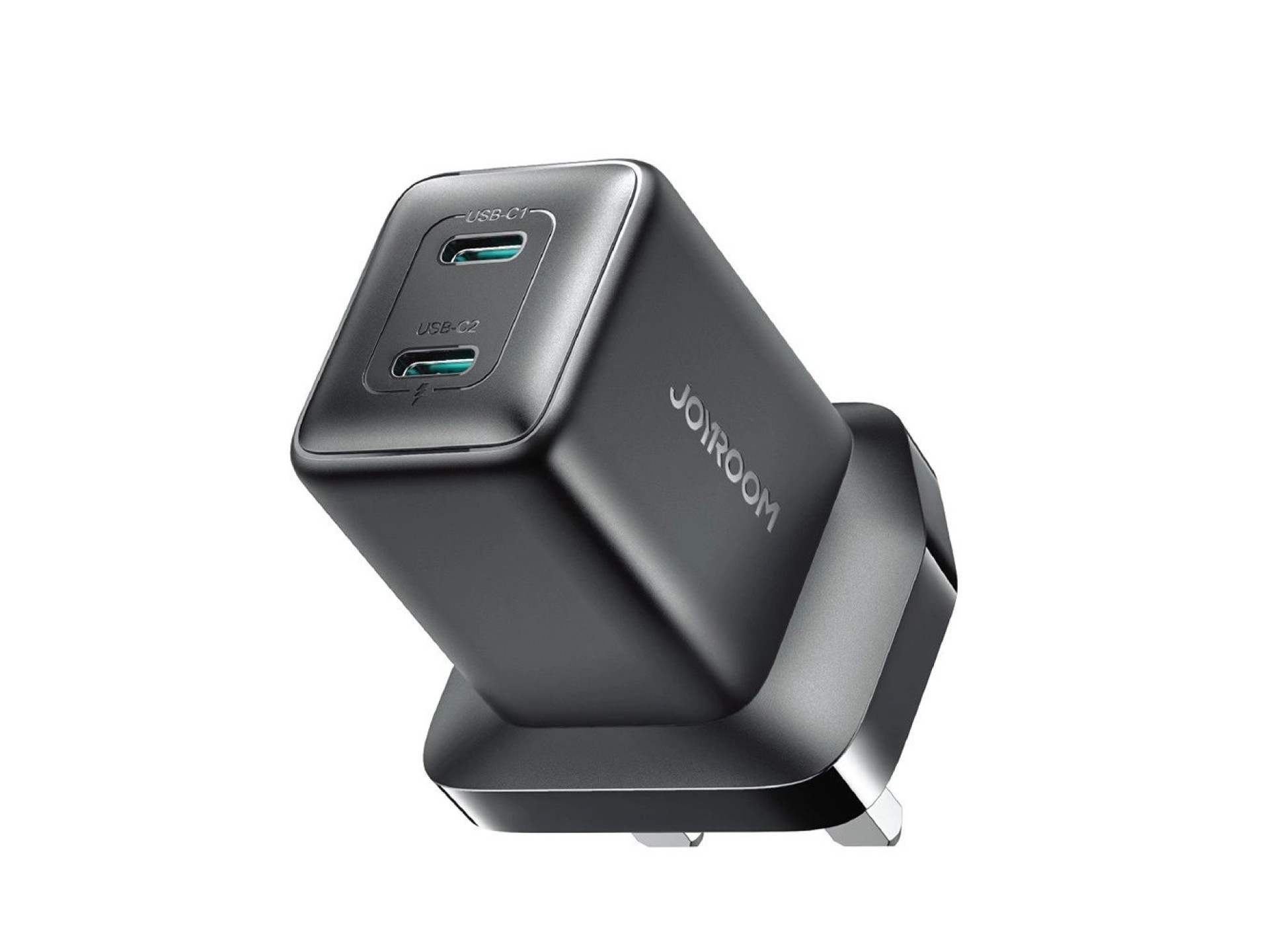 Joyroom JR-TCG17 45W 2 x USB-C wall charger (UK plug) - black
