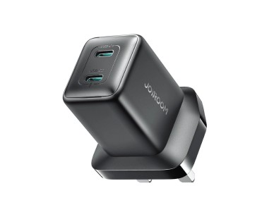Joyroom JR-TCG17 45W 2 x USB-C wall charger (UK plug) - black Joyroom JR-TCG17 45W 2 x USB-C wall charger (UK plug) - black