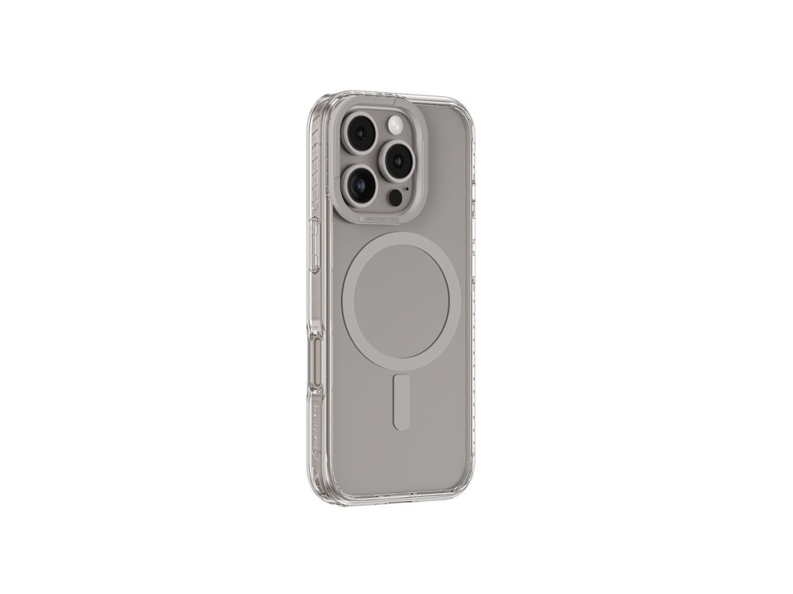Funda AmazingThing Titan Pro Mag con anillo magnético para iPhone 16 Pro Max - Gris