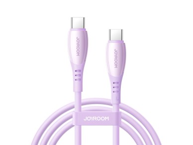 Joyroom S-A59 Vibrant Series 60W USB-C - USB-C Cable 1.2m - Purple Joyroom S-A59 Vibrant Series 60W USB-C - USB-C Cable 1.2m - Purple