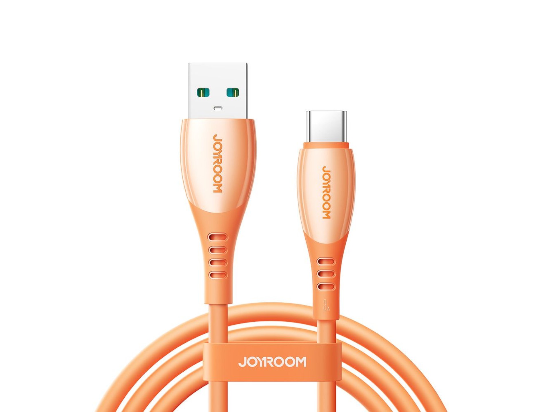 Cabo USB-A para USB-C Joyroom S-A59 Vibrant Series 3A de 1,2 m - Laranja