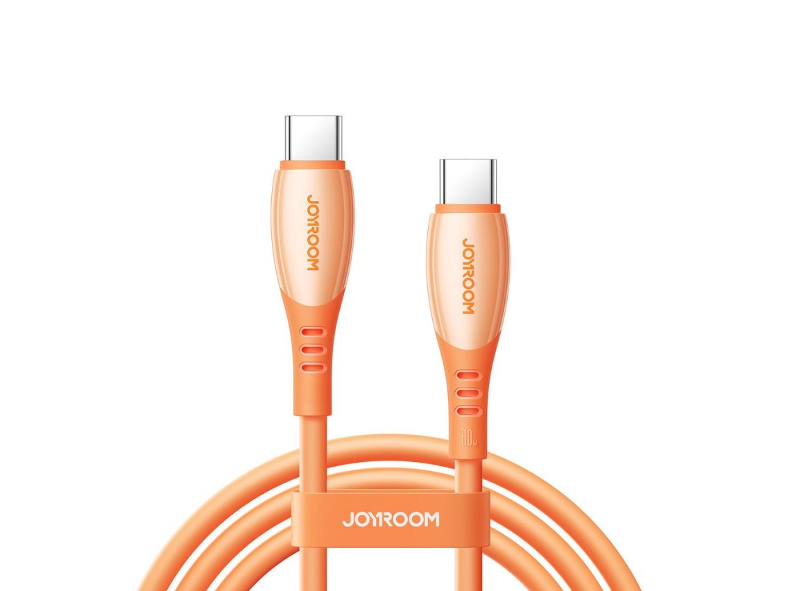 Joyroom S-A59 Serie Vibrant 60W USB-C - Cable USB-C de 1,2 m - Naranja