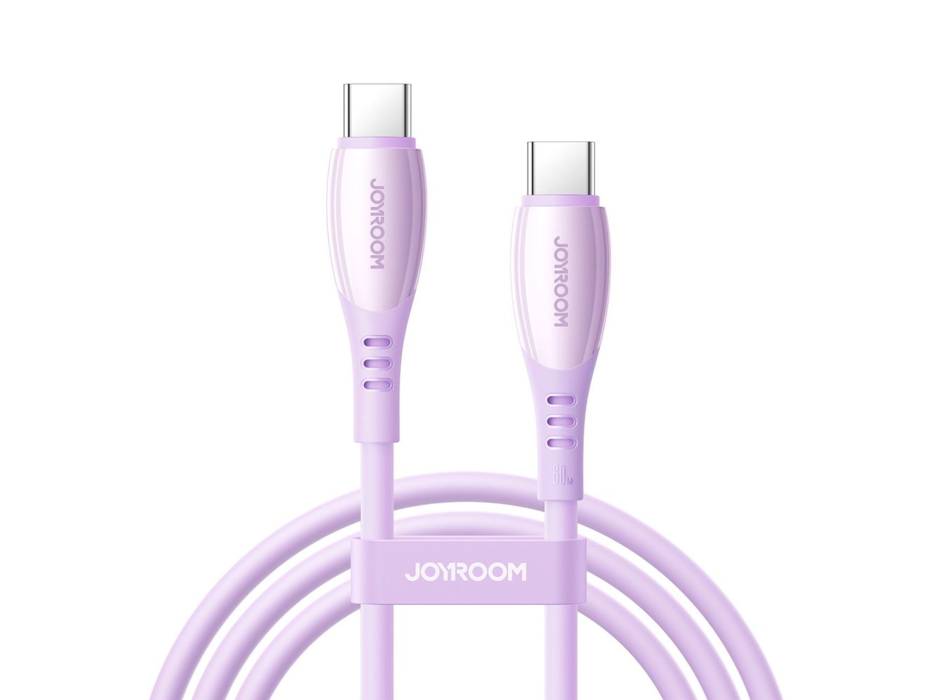 Joyroom S-A59 Serie Vibrant 60W USB-C - Cable USB-C de 1,2 m - Morado