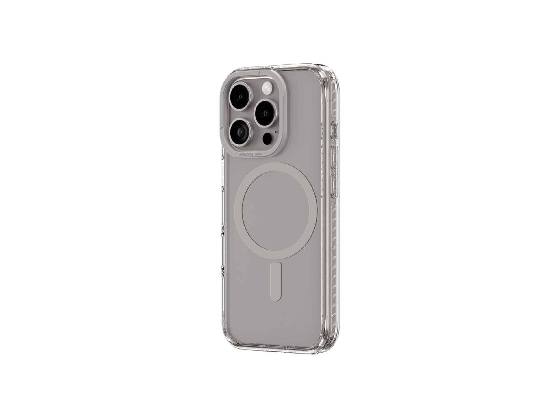 Funda AmazingThing Titan Pro Mag con anillo magnético para iPhone 16 Pro Max - Gris