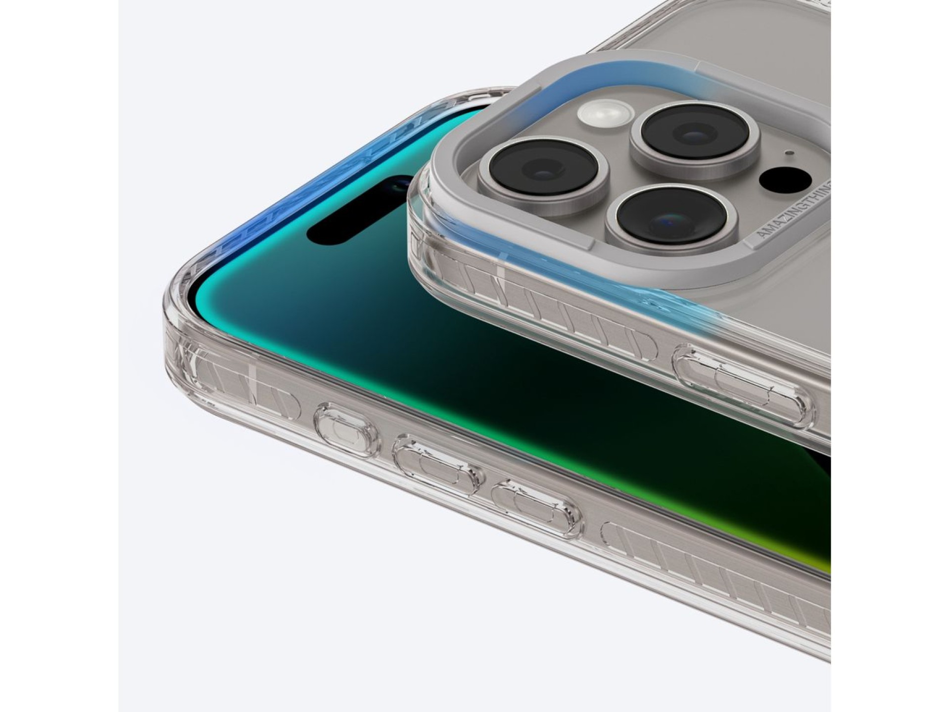 Funda AmazingThing Titan Pro Mag con anillo magnético para iPhone 16 Pro Max - Gris