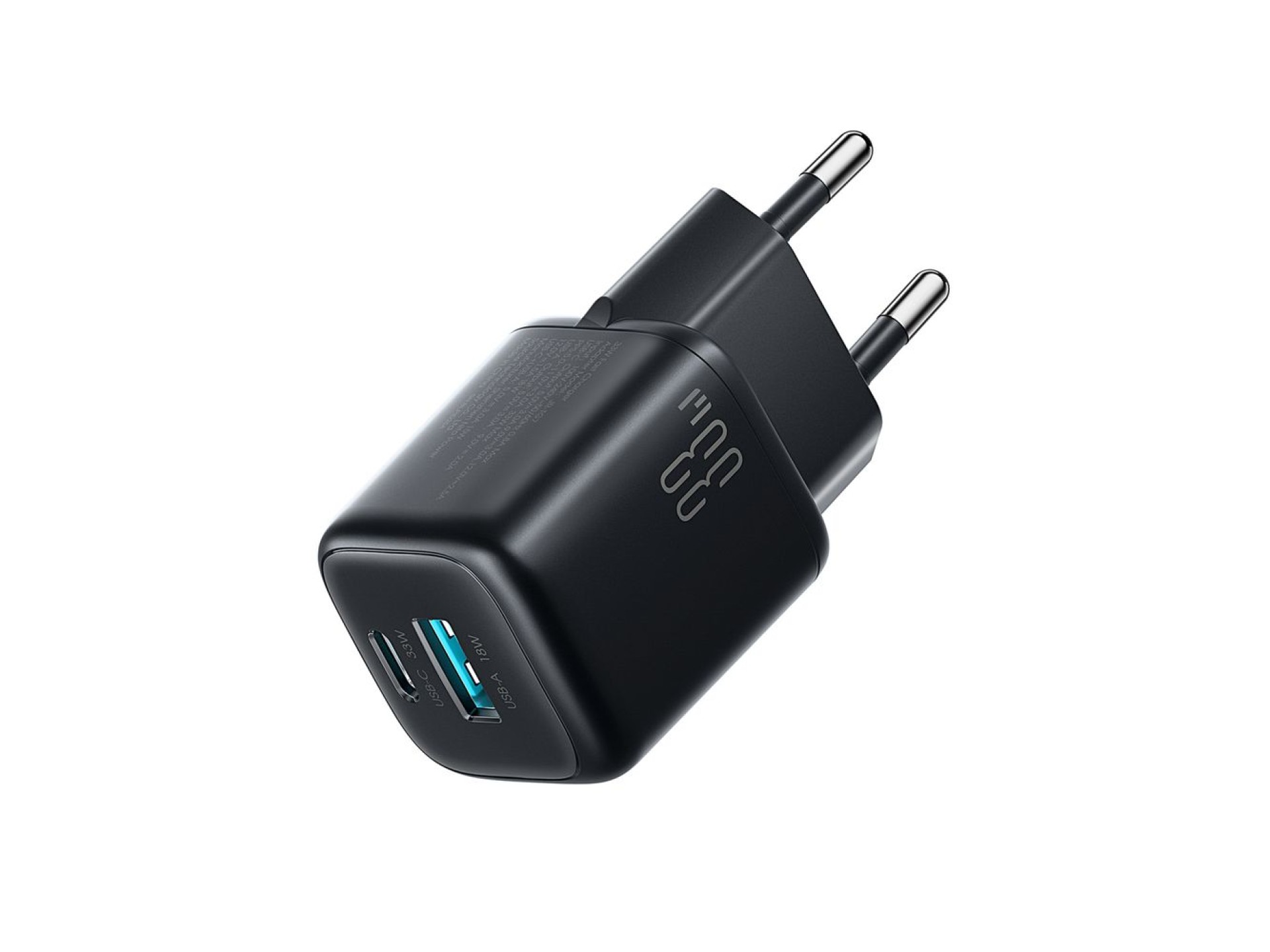 Carregador de parede Joyroom JR-TG7 33W USB-A + USB-C - Preto