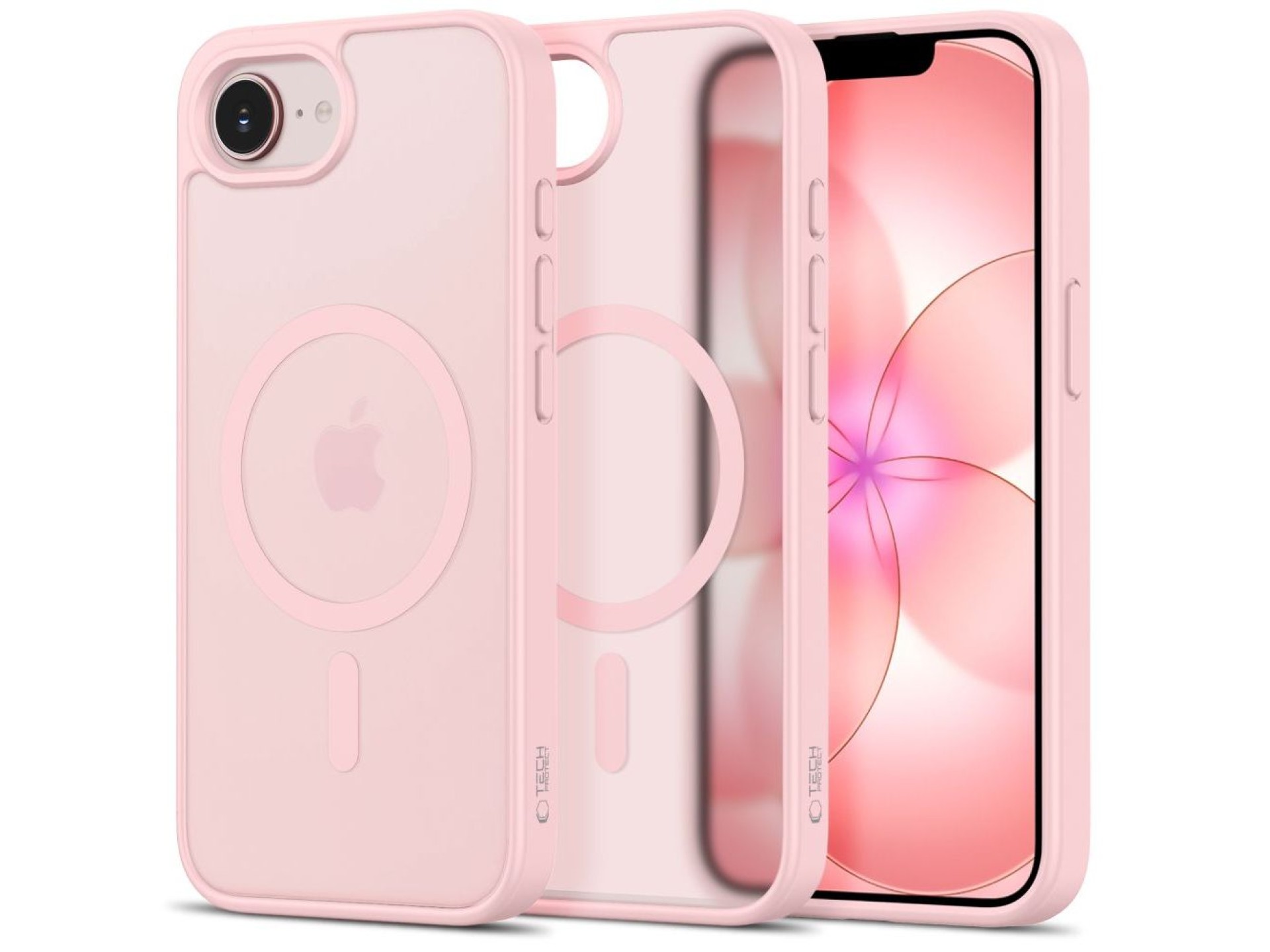 Tech-Protect BasicMag MagSafe Case for iPhone 16e / 17e - Matte Pink