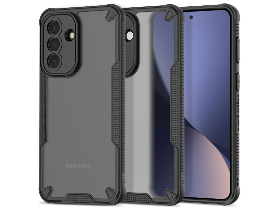 Funda protectora resistente Tech-Protect para Samsung Galaxy A37 5G - Negro translúcido