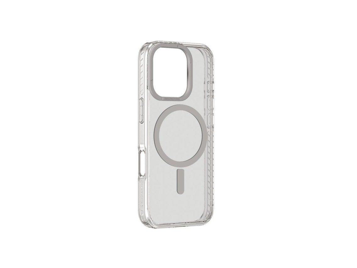 Funda AmazingThing Titan Pro Mag con anillo magnético para iPhone 16 Pro - Gris