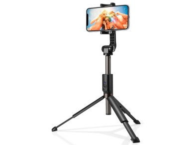 Bastão de selfie Spigen S540W Bluetooth com tripé - preto Bastão de selfie Spigen S540W Bluetooth com tripé - preto