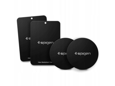 Spigen MP-4P magnetic plates for car - black Spigen MP-4P magnetic plates for car - black