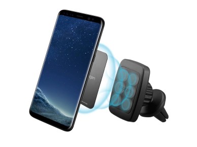 Suporte magnético para celular Spigen H12 para saída de ar do carro - preto Suporte magnético para celular Spigen H12 para saída de ar do carro - preto