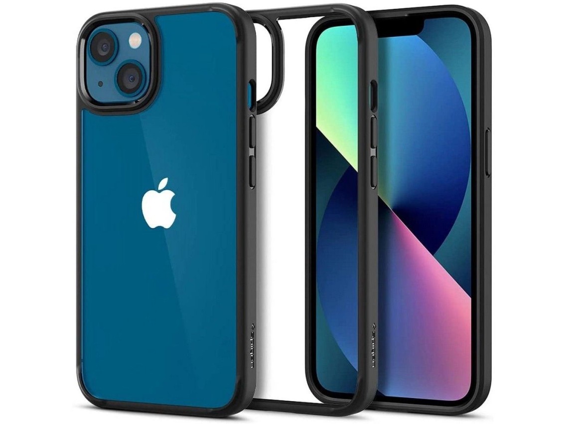 Funda Spigen Ultra Hybrid para iPhone 13 - Negro mate