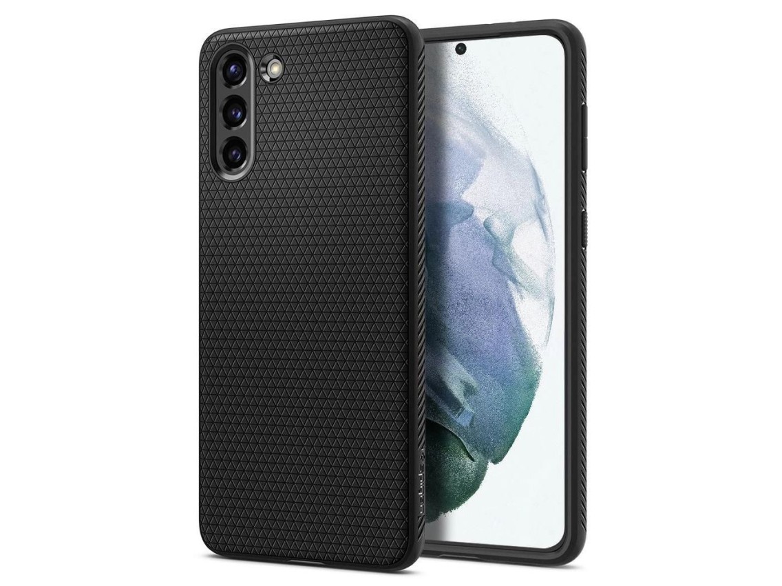 Capa Spigen Liquid Air para Samsung Galaxy S21 - Preto Fosco