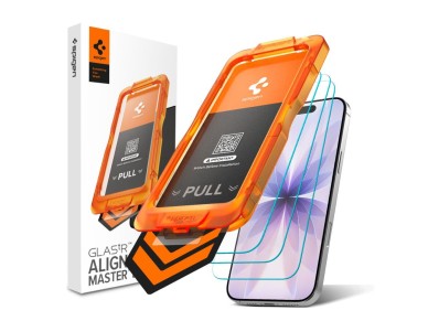 Spigen Glas.tR AlignMaster Slim Paquete de 3 protectores de pantalla de vidrio templado para iPhone Spigen Glas.tR AlignMaster Slim Paquete de 3 protectores de pantalla de vidrio templado para iPhone