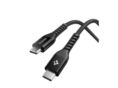 Cable Spigen EB10010CCA Essential USB-C / USB-C de 100 W y 100 cm - Negro