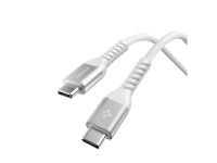 Cable Spigen EB10010CCA Essential USB-C / USB-C de 100 W y 100 cm - Blanco