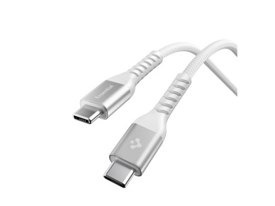 Cable Spigen EB10010CCA Essential USB-C / USB-C de 100 W y 100 cm - Blanco