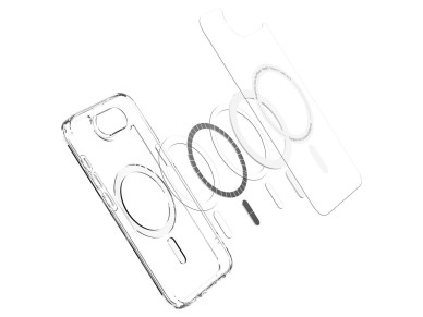 Spigen Crystal Hybrid MagSafe Case for iPhone 17e / 16e - Clear Spigen Crystal Hybrid MagSafe Case for iPhone 17e / 16e - Clear