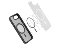 Capa Spigen Crystal Hybrid MagSafe para iPhone 17e / 16e - Preta, Translúcida Capa Spigen Crystal Hybrid MagSafe para iPhone 17e / 16e - Preta, Translúcida