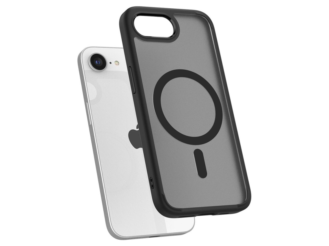 Capa Spigen Crystal Hybrid MagSafe para iPhone 17e / 16e - Preta, Translúcida
