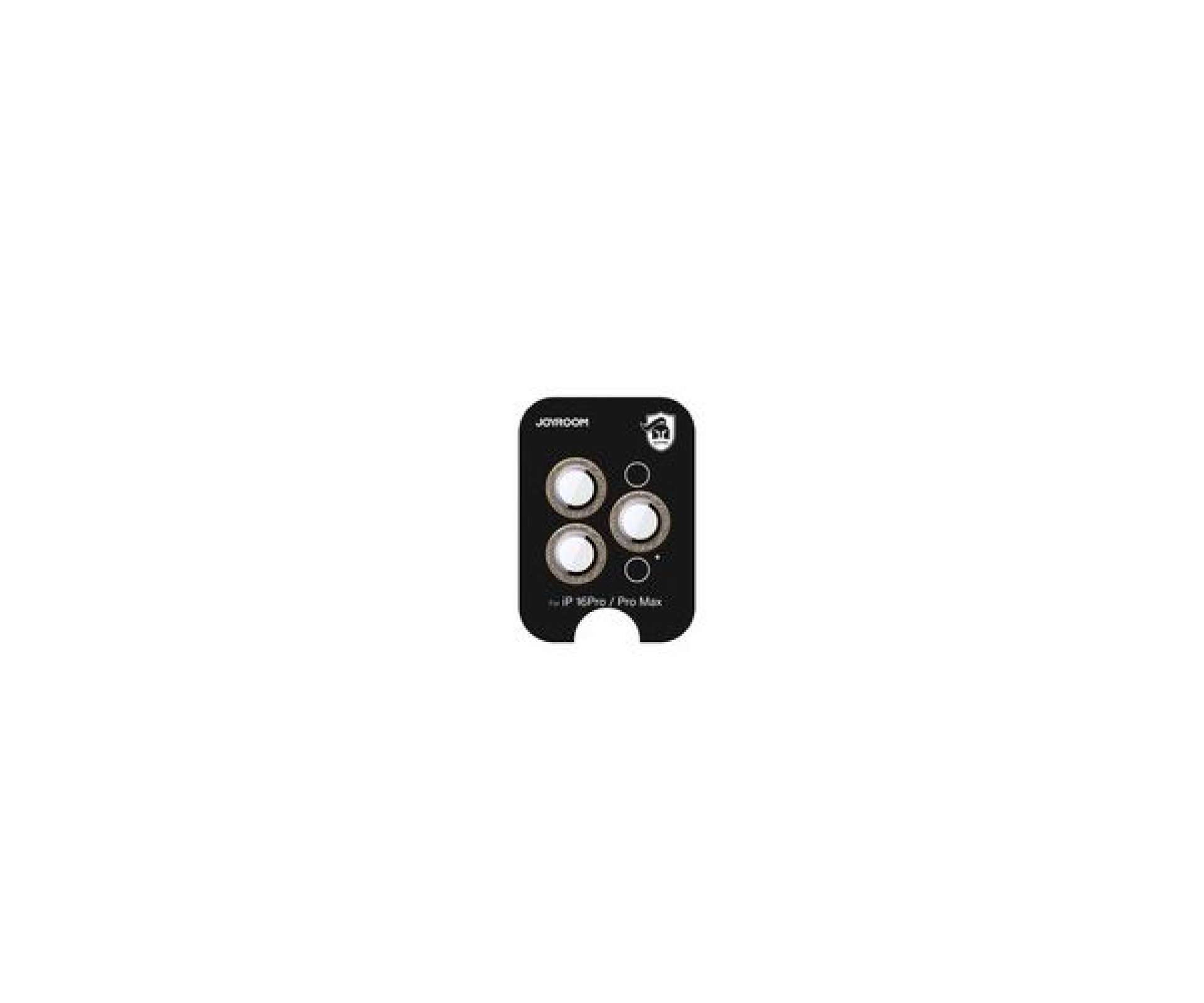 Protetor de tela de vidro Joyroom JR-MFY0263 para lentes do iPhone 16 Pro/16 Pro Max - Marrom