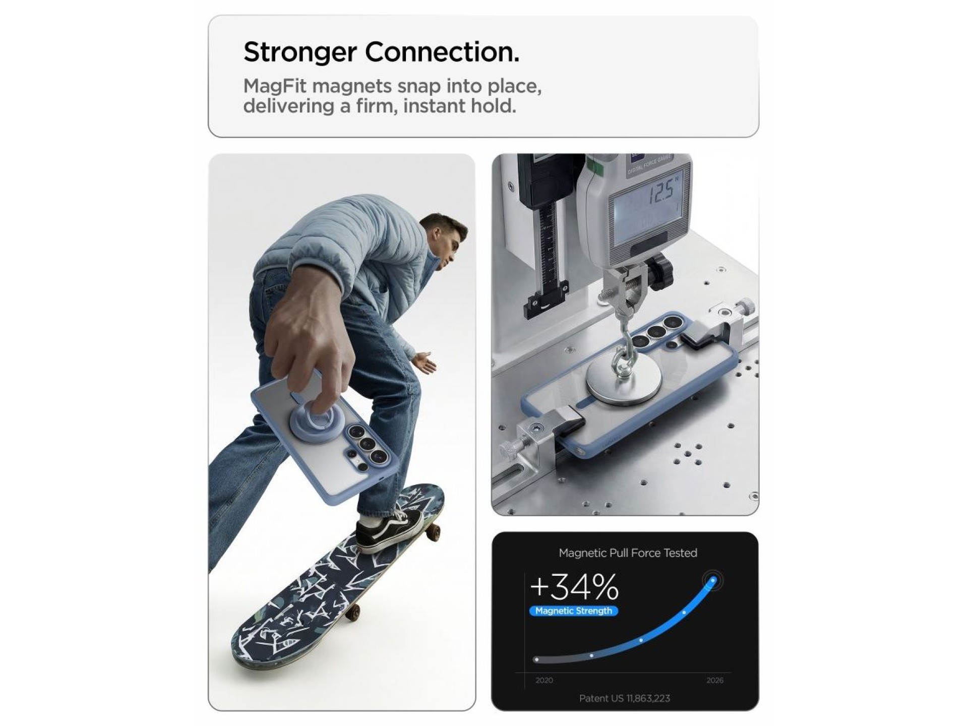 Funda Spigen Ultra Hybrid Mag MagSafe para Samsung Galaxy S26 Ultra - Azul transparente