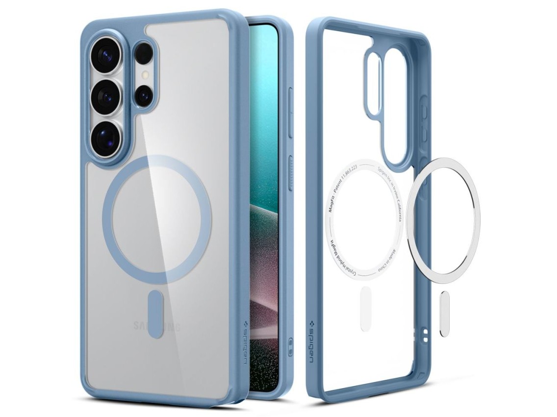Funda Spigen Ultra Hybrid Mag MagSafe para Samsung Galaxy S26 Ultra - Azul transparente