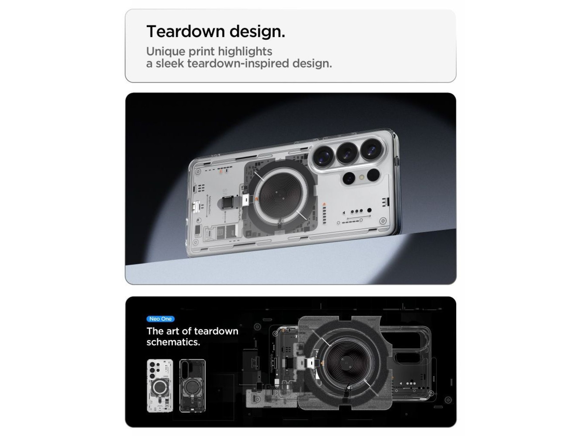 Capa Spigen Ultra Hybrid Mag MagSafe para Samsung Galaxy S26 Ultra Neo One - Transparente
