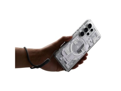 Funda Spigen Ultra Hybrid Mag MagSafe para Samsung Galaxy S26 Ultra Zero One - Transparente y blanca