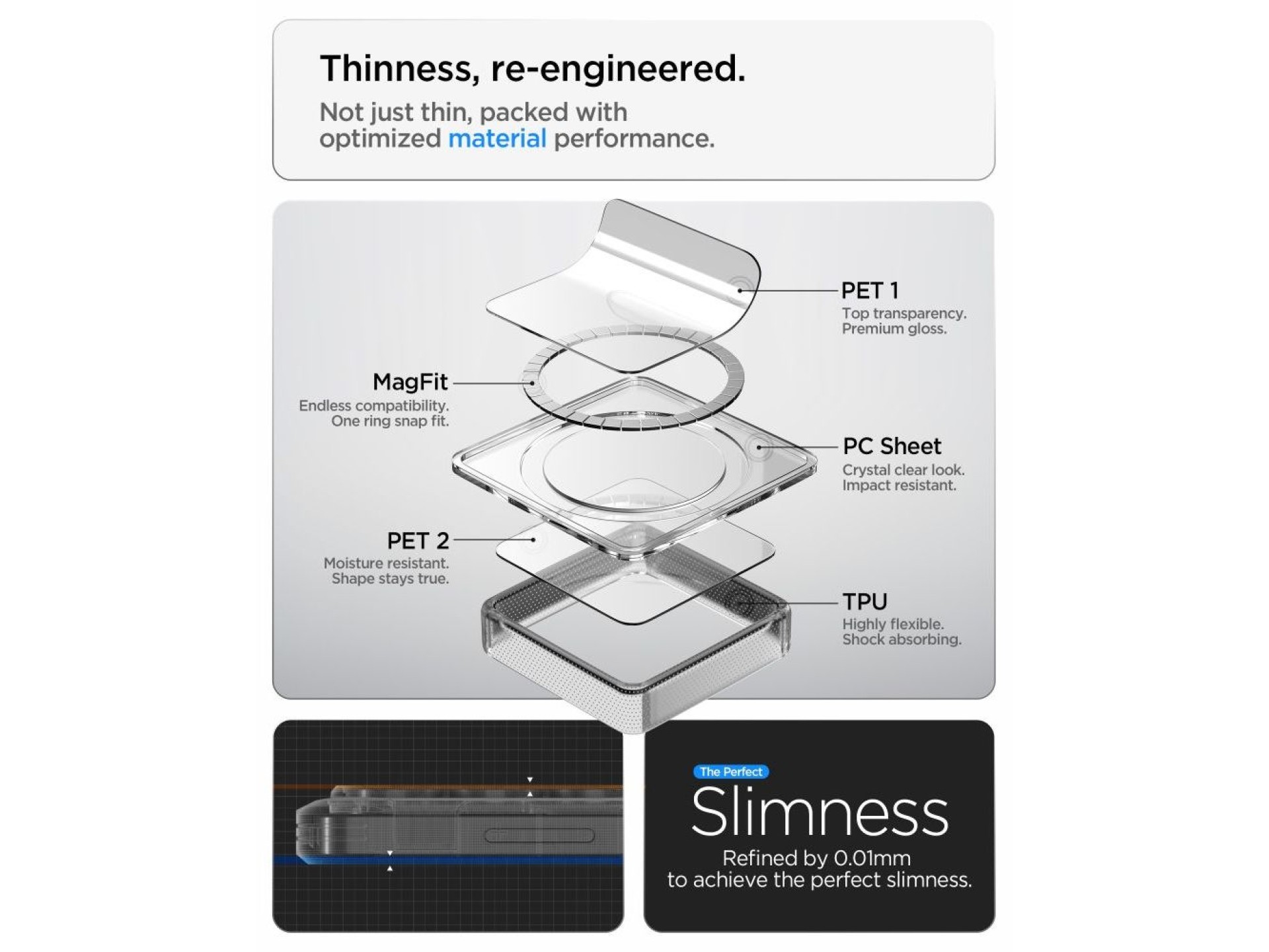 Funda Spigen Ultra Hybrid Mag MagSafe para Samsung Galaxy S26 Ultra Zero One - Negro transparente